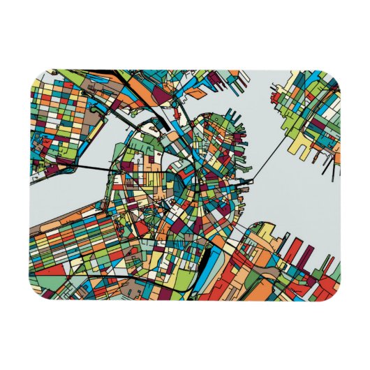 Magnet Flexible Boston City USA (Horizontal)
