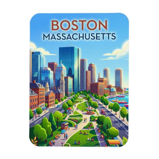 Magnet Flexible Boston États-Unis (Vertical)