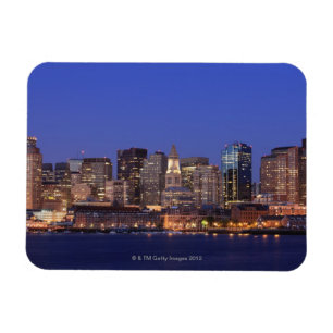 Magnet Flexible Boston Harbour et skyline. Boston est l'un des 9