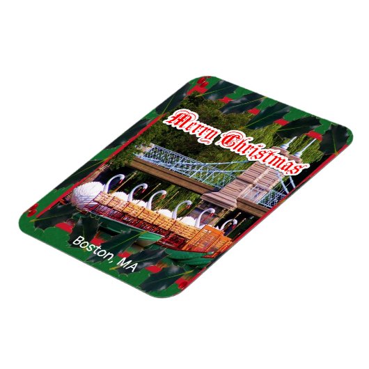 Magnet Flexible Boston, MA - Joyeux Noël (Côté Gauche)