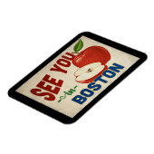 Magnet Flexible Boston Massachusetts Apple - Vintage voyage (Côté Gauche)