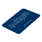 Magnet Flexible Boston Skyline (Côté Gauche)