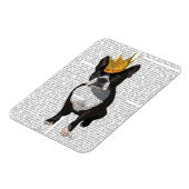 Magnet Flexible Boston Terrier Et Crown (Côté Gauche)