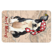 Magnet Flexible Boston Terrier Pirate (Horizontal)
