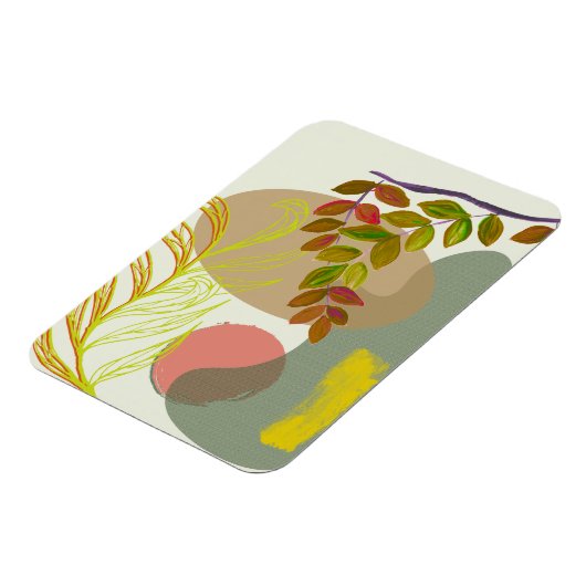 Magnet Flexible Botanique Boho jaune vert (Côté Gauche)