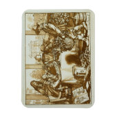 Magnet Flexible Botanistes examinant le plante (litho) (Vertical)