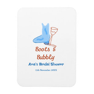Magnet Flexible Bottes et bouteille de champagne pétillant enterre