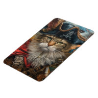 Boucanier Feline - Aimant Photo Flexible