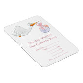 Magnet Flexible Bouche avec Faire-part bébé (Côté Droit)