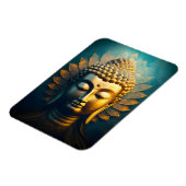 Magnet Flexible Bouddha Paisible Visage Or Art Antique Poster (Côté Gauche)