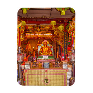 Magnet Flexible Bouddha souriant dans le temple chinois, Bangkok