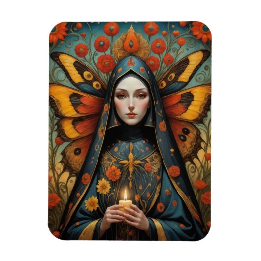 Magnet Flexible Bougie de la religieuse papillon (Vertical)