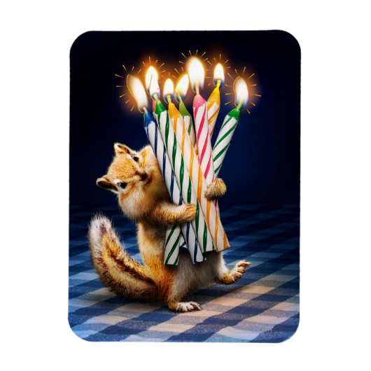 Magnet Flexible Bougies d'anniversaire de Tamia (Vertical)
