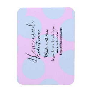 Magnet Flexible Boulangerie maison faite avec amour ajouter texte