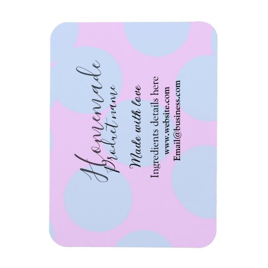 Magnet Flexible Boulangerie maison faite avec amour ajouter texte (Vertical)