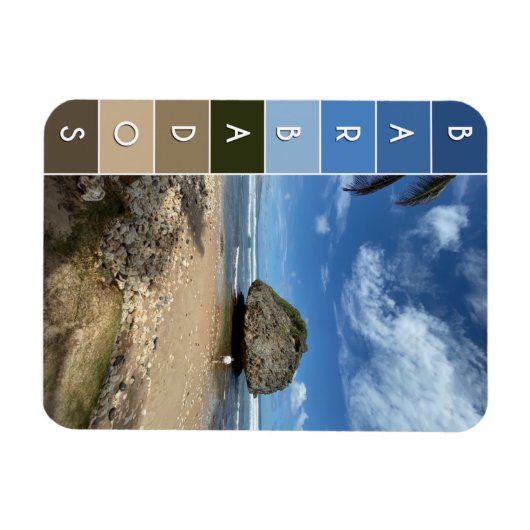 Magnet Flexible Boulder de corail - Bathsheba, Barbade (Horizontal)