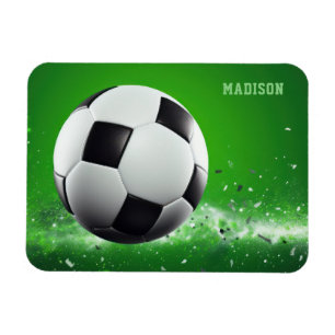 Magnet Flexible Boule de football de nom personnalisé