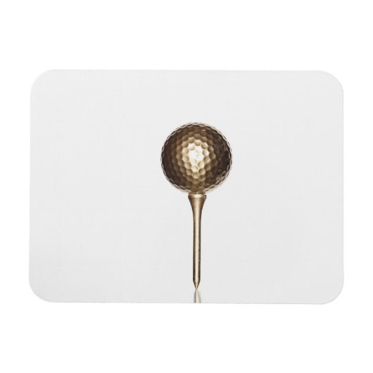 Magnet Flexible Boule de golf Gold et tee (Horizontal)