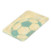 Magnet Flexible Boule de soccer bleu Pastel par Chariklia Zarris (Côté Gauche)