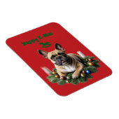 Magnet Flexible Bouledogue français French Bulldog Noël (Côté Droit)