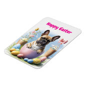 Magnet Flexible Bouledogue français Joyeuses Pâques French Bulldog (Côté Gauche)