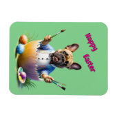 Magnet Flexible Bouledogue français oeuf de Pâques French Bulldog (Horizontal)