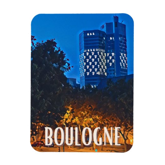 Magnet Flexible Boulogne Photo Vintage (Vertical)