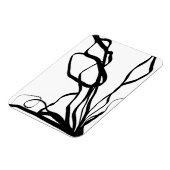 Magnet Flexible Bouquet Blanc : Abstrait blanc & noir (Côté Gauche)