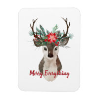 Bouquet d'andouillers de cerf aquarelle Merry Ever
