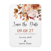 Magnet Flexible Bouquet d'automne Enregistrer la date (Vertical)