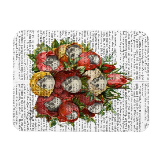 Magnet Flexible Bouquet de crânes (Horizontal)
