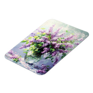 Magnet Flexible Bouquet de lilas en fleurs de lavande