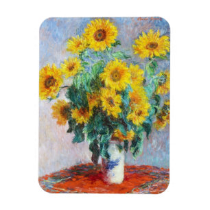 Magnet Flexible Bouquet de tournesols, 1880 Claude Monet