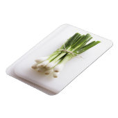 Magnet Flexible Bouquet d'oignons de printemps sur planche blanche (Côté Gauche)