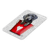 Magnet Flexible Bouquets d'amour Chiot de Dachshund (Côté Gauche)