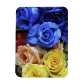 Magnet Flexible Bouquets de roses fraîches assortis (Vertical)