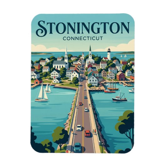 Magnet Flexible Bourg de Stonington Connecticut (Vertical)