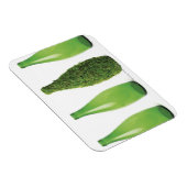 Magnet Flexible Bouteilles en verre vert montrant le recyclage et (Côté Droit)