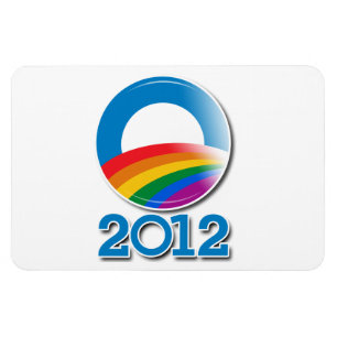 Magnet Flexible Bouton de la fierté Obama 2012