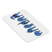 Magnet Flexible Boutons de chien bleu (Côté Droit)