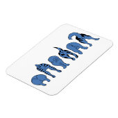 Magnet Flexible Boutons de chien bleu (Côté Gauche)