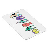 Magnet Flexible Boutons de chien colorés (Côté Droit)