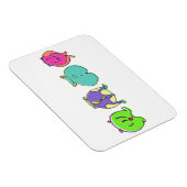 Magnet Flexible Boutons de hamster colorés (Côté Droit)