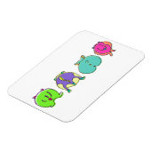 Magnet Flexible Boutons de hamster colorés (Côté Gauche)