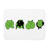 Magnet Flexible Boutons de hamster vert (Horizontal)