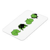 Magnet Flexible Boutons de hamster vert (Côté Gauche)