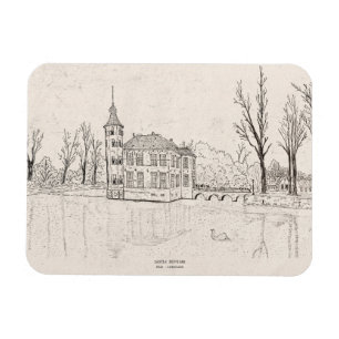 Magnet Flexible Bouvigne Castle Breda Pays-Bas Illustration de sty