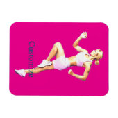 Magnet Flexible Boxeuse féminine en forme Thunder_Cove (Horizontal)