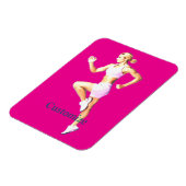 Magnet Flexible Boxeuse féminine en forme Thunder_Cove (Côté Gauche)