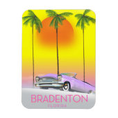 Magnet Flexible Bradenton Florida Classic voiture affiche de voyag (Vertical)
